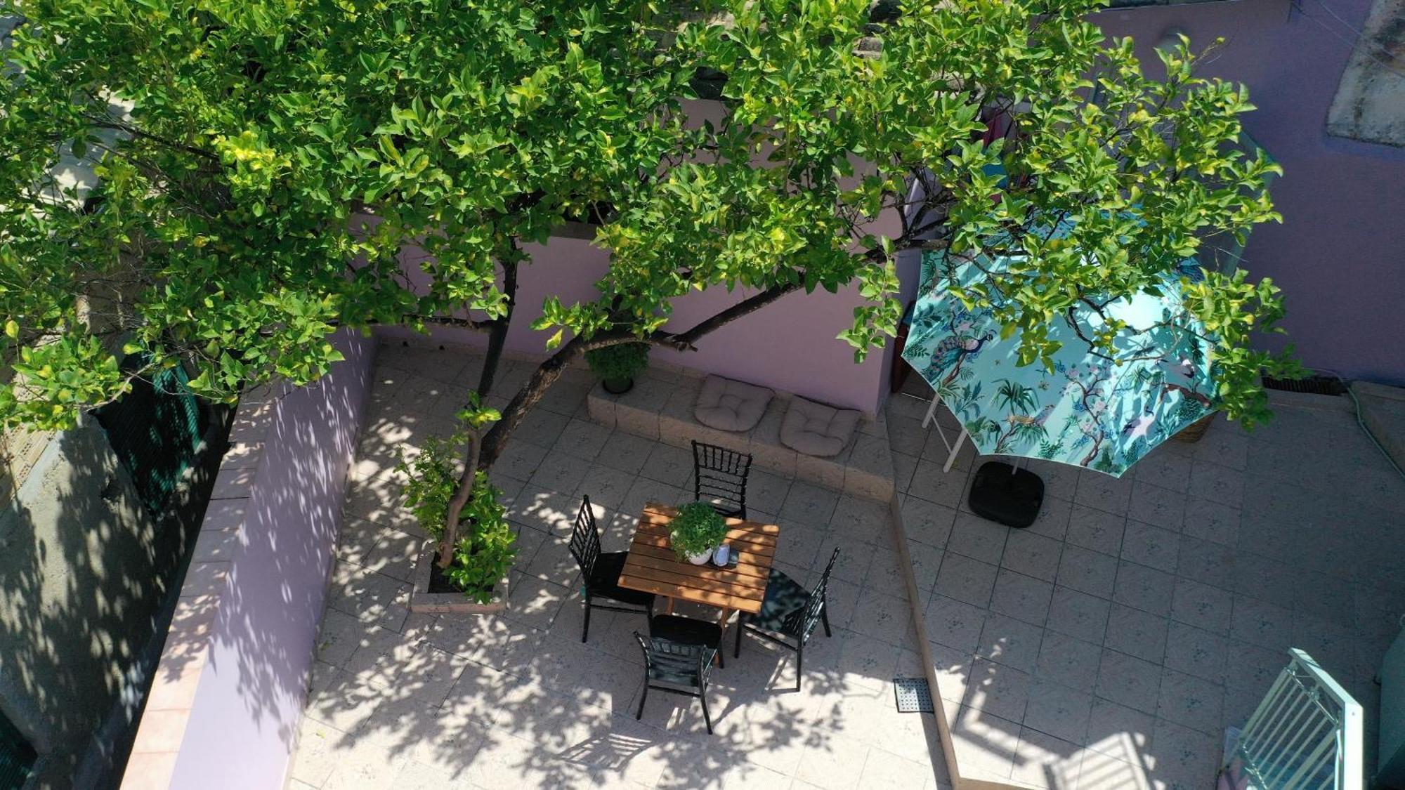 Siora Nina Charming Stone House Near Agios Gordios Villa Sinarades ภายนอก รูปภาพ
